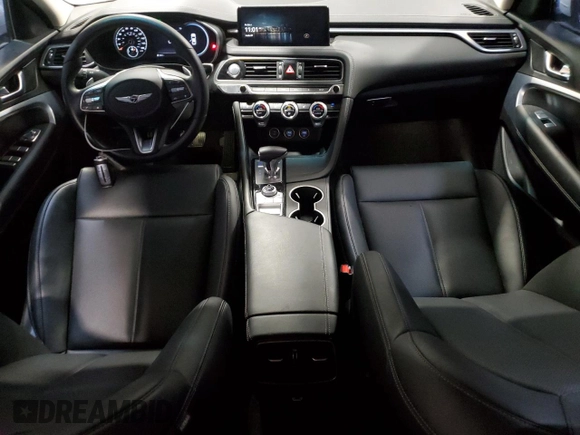 2023 Genesis G70 2.0T with VIN KMTG34TA2PU129153, listed as a Copart auction lot 74690154 with 18,785 mi miles and Clean Title. Bid and sale history available at DreamBid. Image 8.
