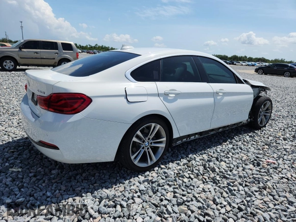2019 BMW 4 Series 430i z VIN WBA4J1C53KBM17256, wystawiony jako Copart lot #58202195 z przebiegiem 69 442 mil mil oraz Szkoda całkowita • Salvage title. Historia ofert i sprzedaży dostępna na DreamBid. Obrazek 3.