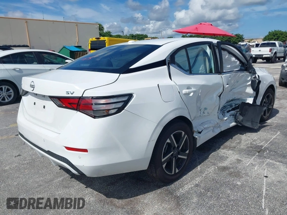 2024 Nissan Sentra SV with VIN 3N1AB8CV9RY273044, listed as a IAAI auction lot 42697869 with Not provided miles and . Bid and sale history available at DreamBid. Image 4.