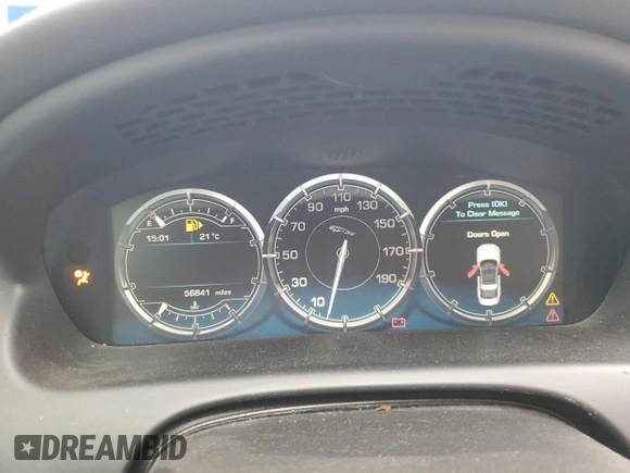 2013 Jaguar XJ with VIN SAJWA3HE9DMV49768, listed as a Copart auction lot 50339955 with 56,841 mi miles and Salvage Title. Bid and sale history available at DreamBid. Image 9.
