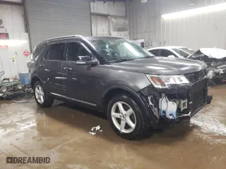2017 Ford Explorer XLT with VIN 1FM5K8DH7HGB88643, listed as a Copart auction lot 48550145 with 159,670 mi miles and Salvage Title. Bid and sale history available at carsss.com. Image 4.