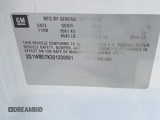 2009 Chevrolet Impala LS with VIN 2G1WB57K391230991, listed as a IAAI auction lot 42063288 with 273,838 mi miles and . Bid and sale history available at DreamBid. Image 9.