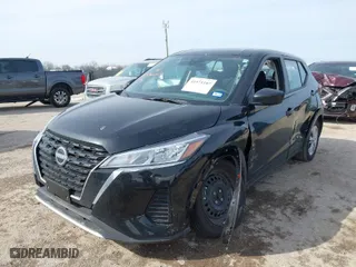 2024 Nissan Kicks S with VIN 3N1CP5BV7RL584009, listed as a IAAI auction lot 41571107 with 7,966 mi miles. Bid and sale history available at carsss.com. Image 2.