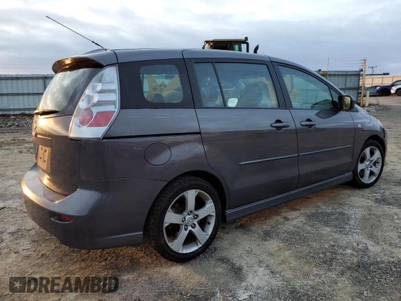 2007 Mazda 5 Sport with VIN JM1CR293770142741, listed as a Copart auction lot 85970614 with 99,285 mi miles and Salvage Title. Bid and sale history available at DreamBid. Image 3.