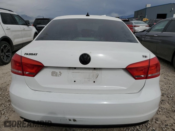 2014 Volkswagen Passat Wolfsburg Edition with VIN 1VWAT7A38EC030430, listed as a Copart auction lot 52432355 with Not provided miles and Salvage title. Bid and sale history available at DreamBid. Image 6.