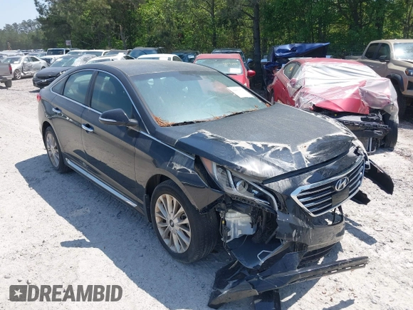 2015 Hyundai Sonata 2.4L Sport with VIN 5NPE34AF7FH250547, listed as a IAAI auction lot 42033370 with 79,840 mi miles. Bid and sale history available at carsss.com. Image 20.