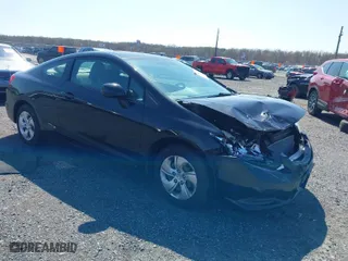 2013 Honda Civic Cpe LX with VIN 2HGFG3B5XDH524047, listed as a IAAI auction lot 41934699 with 75,838 mi miles. Bid and sale history available at carsss.com. Image 1.