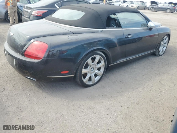 2007 Bentley Continental GT with VIN SCBDR33W97C047421, listed as a Copart auction lot 76142034 with NaN miles and Salvage Title. Bid and sale history available at carsss.com. Image 3.