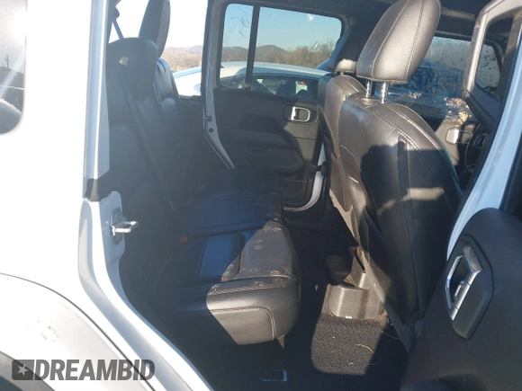 2021 Jeep Wrangler Unlimited Sahara with VIN 1C4HJXEG1MW597905, listed as a IAAI auction lot 41327138 with Not provided miles and . Bid and sale history available at DreamBid. Image 8.