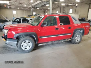 2004 Chevrolet Avalanche Z71 with VIN 3GNEK12T54G295232, listed as a Copart auction lot 59736585 with 210,874 mi miles and Salvage title. Bid and sale history available at DreamBid. Image 1.