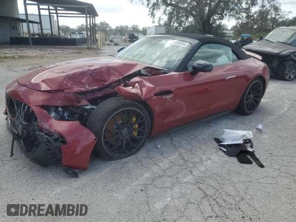 2022 Mercedes-Benz SL 63 AMG z VIN W1KVK8BB2NF007247, wystawiony jako Copart lot #74888264 z przebiegiem Nie podano mil oraz Szkoda całkowita • Salvage title. Historia ofert i sprzedaży dostępna na DreamBid. Obrazek 1.