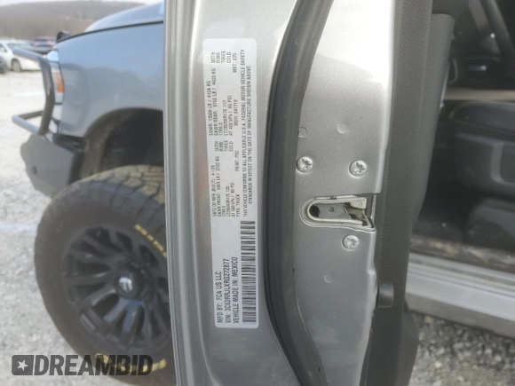 2024 Ram 3500 Laramie with VIN 3C63RRJLXRG272877, listed as a Copart auction lot 45136205 with 5,025 mi miles and Salvage Title. Bid and sale history available at carsss.com. Image 12.