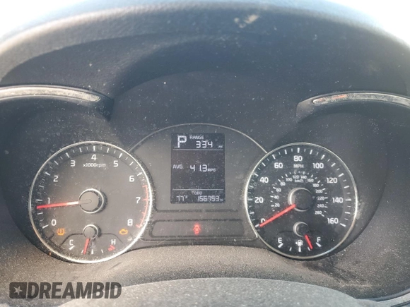 2017 Kia Forte LX with VIN 3KPFK4A72HE061103, listed as a Copart auction lot 80927734 with 156,753 mi miles and Salvage Title. Bid and sale history available at carsss.com. Image 9.