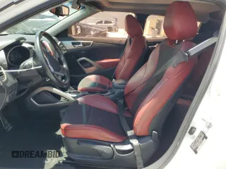 2013 Hyundai Veloster w/Gray Int with VIN KMHTC6AD1DU166305, listed as a Copart auction lot 60371385 with 88,101 mi miles and Salvage title. Bid and sale history available at DreamBid. Image 7.