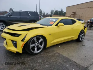 2018 Chevrolet Camaro 1SS with VIN 1G1FF1R72J0137028, listed as a Copart auction lot 44265345 with Not Provided miles and Salvage Title. Bid and sale history available at carsss.com. Image 1.