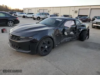 2019 Chevrolet Camaro 1LT with VIN 1G1FB1RX1K0145117, listed as a Copart auction lot 88743805 with 58,863 mi miles and Salvage Title. Bid and sale history available at carsss.com. Image 1.