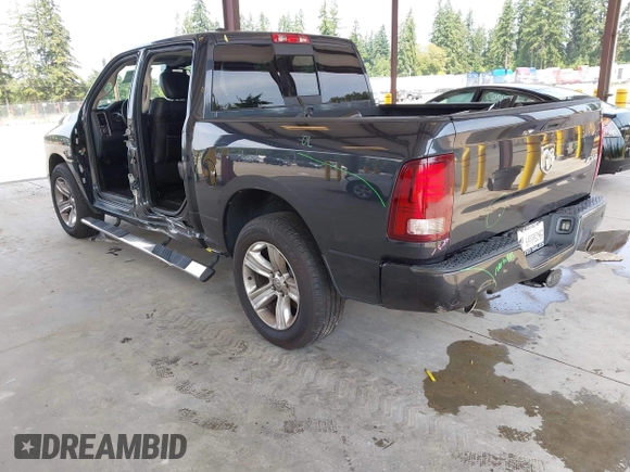 2015 Ram 1500 Sport with VIN 1C6RR7MT1FS508640, listed as a IAAI auction lot 42565679 with 93,810 mi miles and . Bid and sale history available at DreamBid. Image 3.