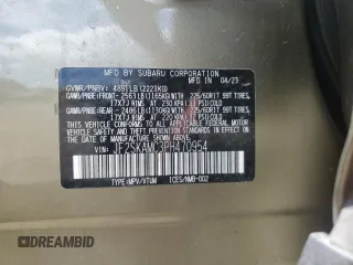 2023 Subaru Forester Wilderness with VIN JF2SKAMC3PH470954, listed as a Copart auction lot 62532295 with 22,703 mi miles and Salvage title. Bid and sale history available at DreamBid. Image 14.