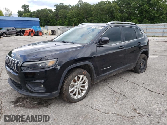 2019 Jeep Cherokee Latitude with VIN 1C4PJLCX7KD331871, listed as a Copart auction lot 59685665 with 90,787 mi miles and Salvage title. Bid and sale history available at DreamBid. Image 1.