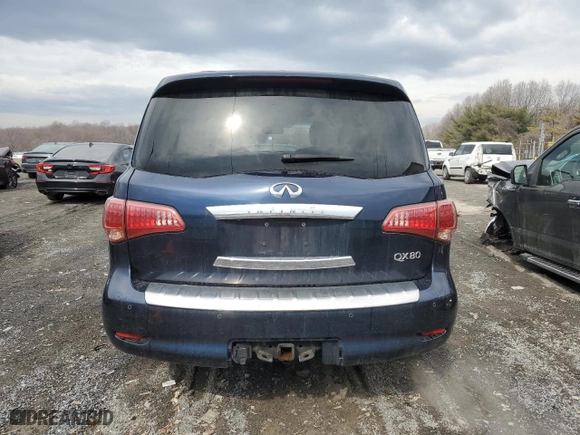 2017 Infiniti QX80 with VIN JN8AZ2NE4H9161151, listed as a Copart auction lot 44584545 with 141,659 mi miles and Salvage Title. Bid and sale history available at carsss.com. Image 6.
