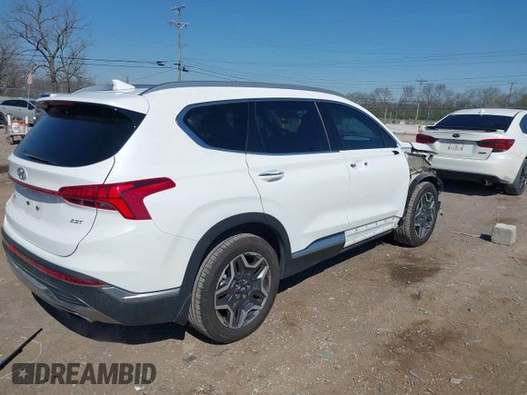 2022 Hyundai Santa Fe Limited with VIN 5NMS44ALXNH411409, listed as a IAAI auction lot 41889017 with 50,676 mi miles. Bid and sale history available at carsss.com. Image 4.