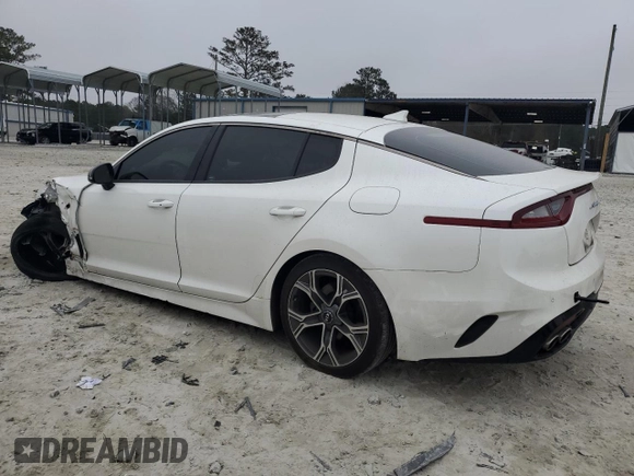 2020 Kia Stinger GT-Line with VIN KNAE15LA7L6084725, listed as a Copart auction lot 86960634 with 92,929 mi miles and Salvage Title. Bid and sale history available at carsss.com. Image 2.