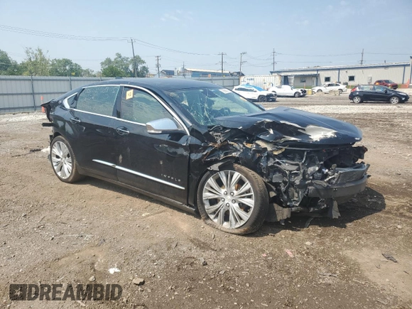 2017 Chevrolet Impala Premier with VIN 2G1145S33H9147291, listed as a Copart auction lot 59588315 with Not provided miles and Salvage title. Bid and sale history available at DreamBid. Image 4.