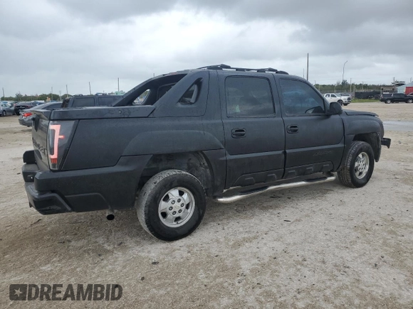 2002 Chevrolet Avalanche with VIN 3GNEC13T12G165778, listed as a Copart auction lot 79427234 with 275,313 mi miles and Salvage Title. Bid and sale history available at DreamBid. Image 3.