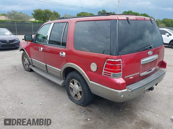 2004 Ford Expedition Eddie Bauer z VIN 1FMPU17L04LA25831, wystawiony jako IAAI lot #41888552 z przebiegiem 201 801 mil mil oraz . Historia ofert i sprzedaży dostępna na DreamBid. Obrazek 3.