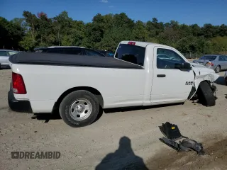 2018 Ram 1500 Tradesman with VIN 3C6JR7DG7JG186490, listed as a Copart auction lot 74712524 with 58,120 mi miles and Salvage title. Bid and sale history available at DreamBid. Image 3.