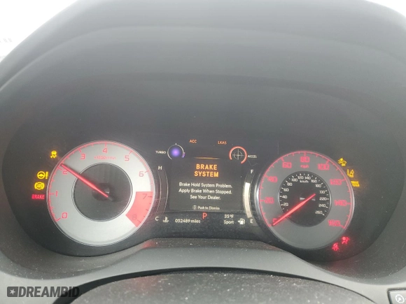 2021 Acura RDX w/A-Spec Package with VIN 5J8TC1H63ML018470, listed as a Copart auction lot 41851835 with 52,489 mi miles and Non Repairable. Bid and sale history available at carsss.com. Image 9.