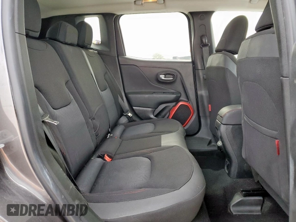 2018 Jeep Renegade Trailhawk z VIN ZACCJBCB1JPJ02192, wystawiony jako Copart lot #56064425 z przebiegiem 75 701 mil mil oraz Szkoda całkowita • Salvage title. Historia ofert i sprzedaży dostępna na DreamBid. Obrazek 11.