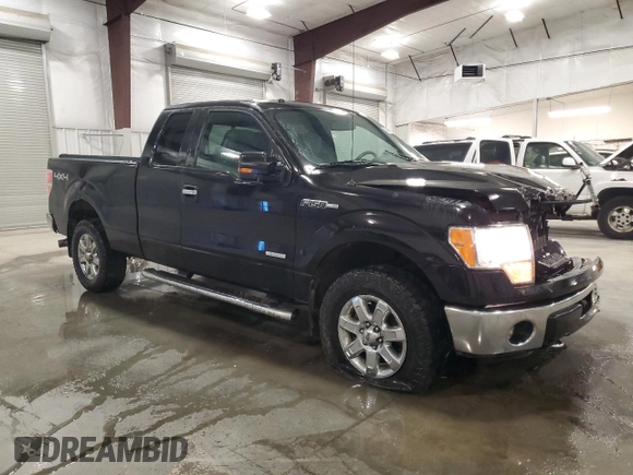 2013 Ford F-150 XL with VIN 1FTFX1ET3DKF85889, listed as a Copart auction lot 49645705 with 130,423 mi miles and Salvage Title. Bid and sale history available at carsss.com. Image 4.