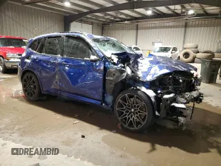 2022 BMW X3 M with VIN 5YM13EC00N9K19250, listed as a Copart auction lot 87113174 with 0 mi miles and Salvage Title. Bid and sale history available at carsss.com. Image 4.