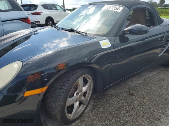 2008 Porsche Boxster with VIN WP0CA29878U710290, listed as a Copart auction lot 73870854 with 0 mi miles and Salvage Title. Bid and sale history available at carsss.com. Image 12.