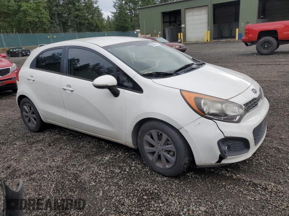 2012 Kia Rio EX with VIN KNADN5A39C6089980, listed as a Copart auction lot 80687434 with 128,952 mi miles and Clean Title. Bid and sale history available at carsss.com. Image 4.