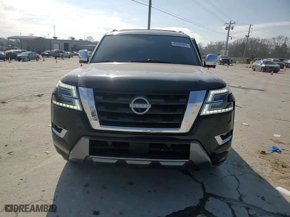 2022 Nissan Armada Platinum with VIN JN8AY2DA9N9392382, listed as a Copart auction lot 42426925 with 102,862 mi miles and Salvage Title. Bid and sale history available at carsss.com. Image 11.