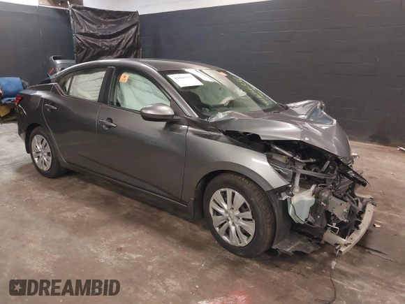 2020 Nissan Sentra S with VIN 3N1AB8BV5LY308865, listed as a IAAI auction lot 41656332 with 52,108 mi miles. Bid and sale history available at carsss.com. Image 1.