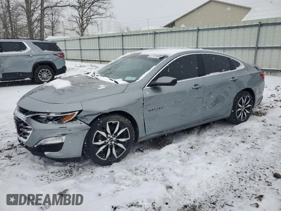2023 Chevrolet Malibu RS with VIN 1G1ZG5ST0PF148236, listed as a Copart auction lot 51751595 with 35,343 mi miles and Salvage Title. Bid and sale history available at DreamBid. Image 1.