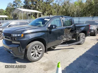 2019 Chevrolet Silverado 1500 RST with VIN 1GCUYEED2KZ119086, listed as a Copart auction lot 50295975 with 47,711 mi miles and Salvage Title. Bid and sale history available at DreamBid. Image 1.