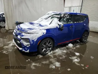 2021 Kia Soul Turbo with VIN KNDJ53AF8M7738572, listed as a Copart auction lot 43379485 with 73,623 mi miles and Salvage Title. Bid and sale history available at DreamBid. Image 1.