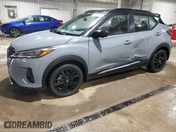 2023 Nissan Kicks SR with VIN 3N1CP5DV1PL506450, listed as a Copart auction lot 45346485 with 28,194 mi miles and Salvage Title. Bid and sale history available at DreamBid. Image 1.