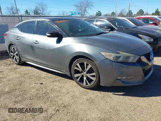 2016 Nissan Maxima Platinum with VIN 1N4AA6AP1GC901733, listed as a IAAI auction lot 41687056 with 232,863 mi miles and . Bid and sale history available at DreamBid. Image 1.