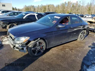 2015 Mercedes-Benz C 300 Luxury with VIN 55SWF4KB5FU028951, listed as a Copart auction lot 43984805 with 135,222 mi miles and Salvage title. Bid and sale history available at DreamBid. Image 1.
