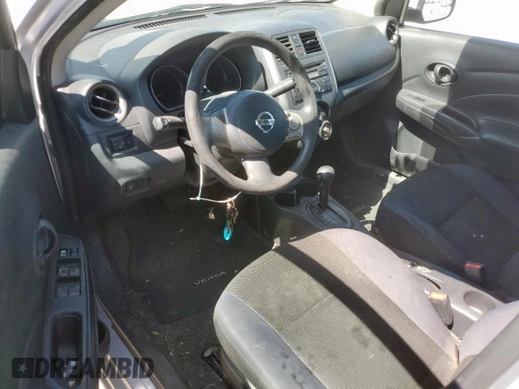 2012 Nissan Versa SV with VIN 3N1CN7AP3CL906673, listed as a Copart auction lot 62838455 with 249,517 mi miles and Salvage title. Bid and sale history available at DreamBid. Image 8.