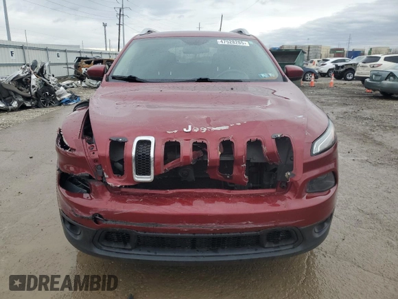 2014 Jeep Cherokee Latitude with VIN 1C4PJLCBXEW172132, listed as a Copart auction lot 47528285 with 154,268 mi miles and Salvage Title. Bid and sale history available at carsss.com. Image 5.