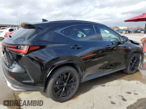 2022 Lexus NX with VIN JTJKGCEZ5N2006107, listed as a Copart auction lot 84197544 with 43,635 mi miles and Salvage Title. Bid and sale history available at carsss.com. Image 3.
