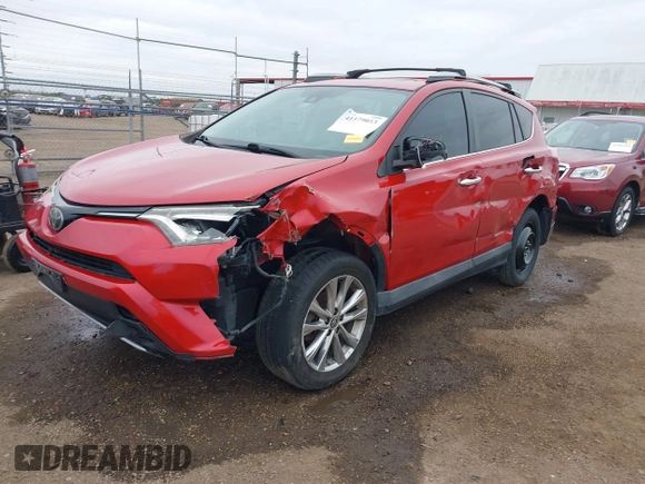 2017 Toyota RAV4 Limited with VIN 2T3YFREVXHW395998, listed as a IAAI auction lot 41579053 with 99,858 mi miles. Bid and sale history available at carsss.com. Image 2.