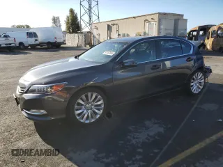 2014 Acura RLX Tech Pkg with VIN JH4KC1F59EC003492, listed as a Copart auction lot 81107054 with 112,095 mi miles and Salvage Title. Bid and sale history available at carsss.com. Image 1.