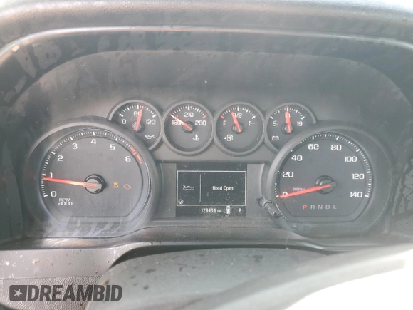 2019 Chevrolet Silverado 1500 Work Truck with VIN 3GCNWAEF8KG183640, listed as a Copart auction lot 81997624 with 129,434 mi miles and Salvage Title. Bid and sale history available at DreamBid. Image 9.